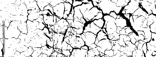 Grunge crack textured pattern, broken concrete wall background