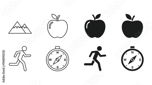 Contrast between outdoor activities and navigation with natural elements