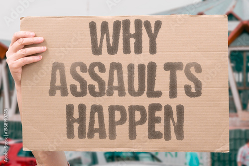 фотографія "Why Assaults Happen" Understanding why sexual assault attempts occur helps in designing better prevention