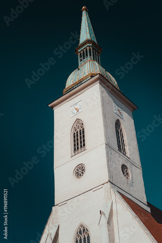 Photography Historic St. Martin’s Cathedral in Bratislava Slovakia tower