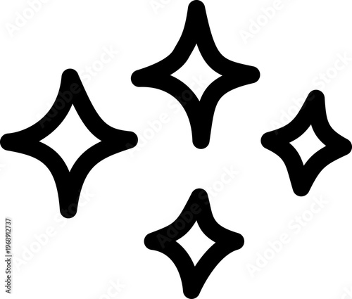 Hand Drawn Sparkle Star Icon