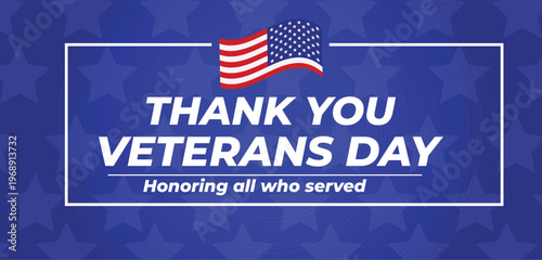 Patriotic American Veterans Day background with stars and flag for the November 11th holiday celebration