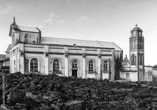 Foto Scenic image of the Notre dame des laves church in Sainte Rose De La Reunion, France