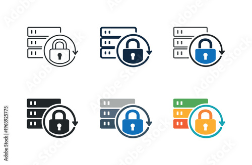 Concept illustrating data protection practice expressed through an abstract metaphor that implies redundancy planning, secure