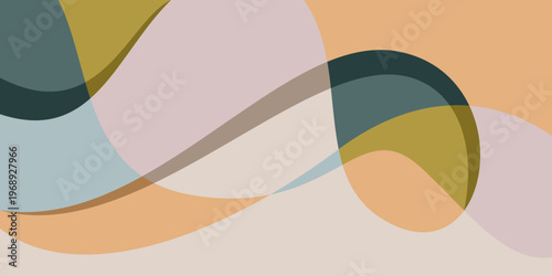 Minimal geometric background Vector. Fluid elements For Cover Design. Dynamic shapes composition