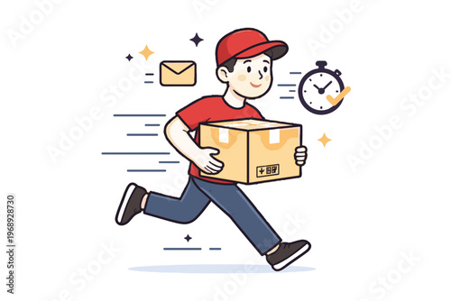 Svg fast simple no style icon delivery vector generation modern image courier