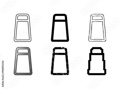 grater frame, arranged as a clean  Variant 1: clean thin outline, no fill, rounded joins, even stroke.