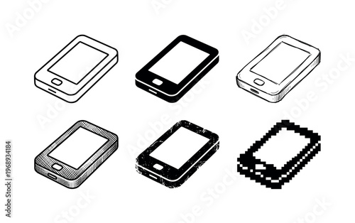 encrypted hardware wallet device, arranged as a clean  Variant 1: clean thin outline, no fill, rounded