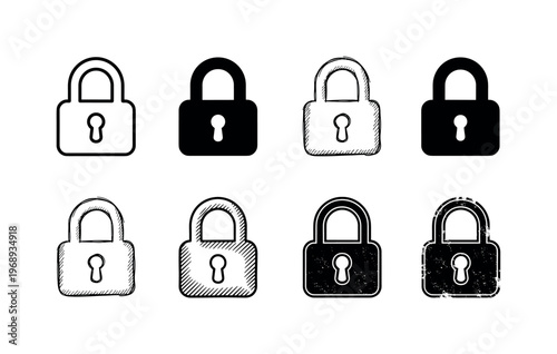 lock LED/display, arranged as a clean  Variant 1: clean thin outline, no fill, rounded joins, even stroke.