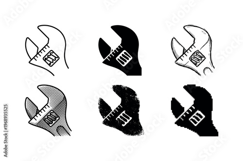 jaw markings, arranged as a clean  Variant 1: clean thin outline, no fill, rounded joins, even stroke.