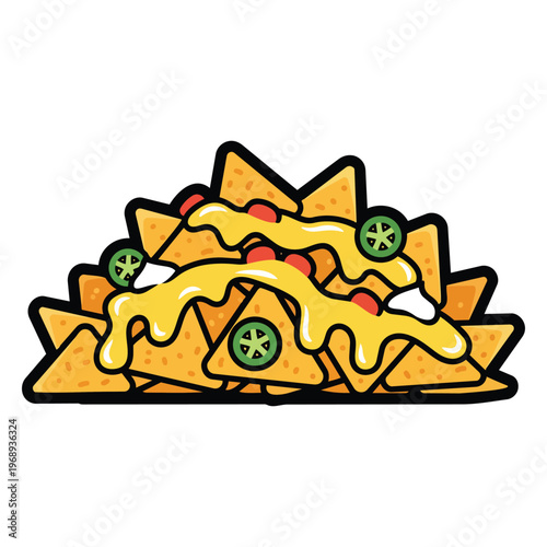 off-road pizza delivery adventure vector illustration