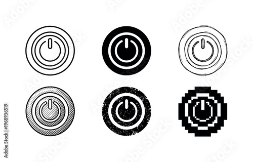 timer socket indicator, arranged as a clean  Variant 1: clean thin outline, no fill, rounded joins, even