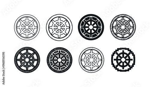 trivet surface, arranged as a clean  Variant 1: clean thin outline, no fill, rounded joins, even stroke.