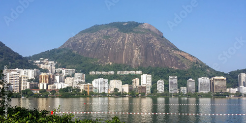 Εκτύπωση καμβά Rodrigo de Freitas Lagoon, Rio de Janeiro, Brazil