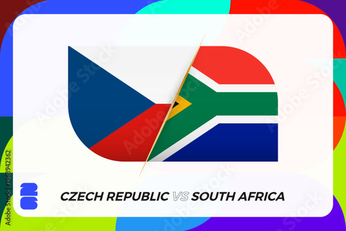 Czech Republic vs South Africa International Sports Tournament Icon.