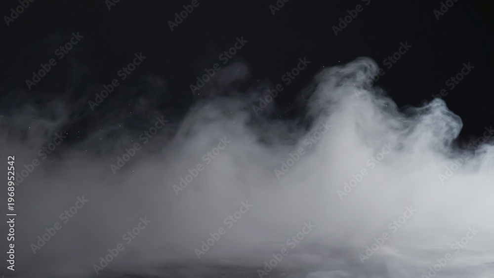 Fototapeta premium Deep graphite gray mist rotating in minimal cinematic themed background. Ai generated.