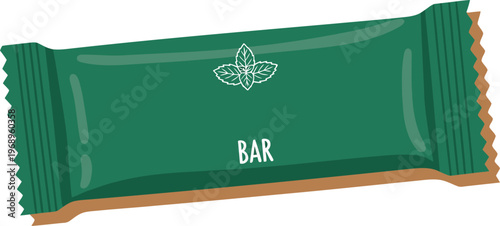 A sleek, green Terracotta Protein Bar wrapper is prominently displayed. Clean design, plant-based snack focus, ideal for health & wellness marketing. Modern, minimalist style.