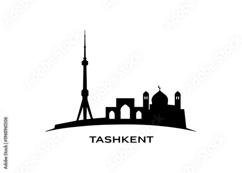 Tashkent city skyline
Vector city skyline on a white background