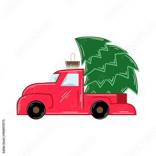 Minimalist Christmas ornament. Elegant winter decoration perfect for holiday cards