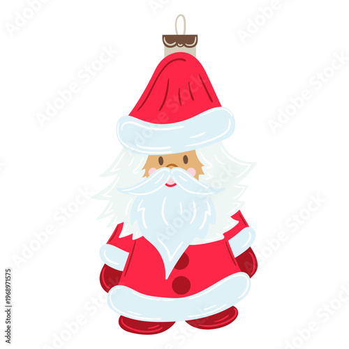 Minimalist Christmas ornament. Elegant winter decoration perfect for holiday cards