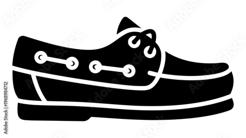Boat shoes casual icon