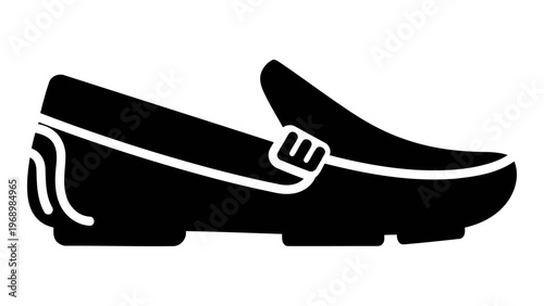 Driving loafers leather icon