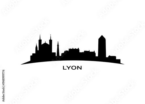 Lyon city skyline
Vector city skyline on a white background