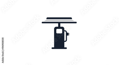 Gas Pump Fuel Nozzle Station.