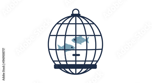Globe in a wire cage model.
