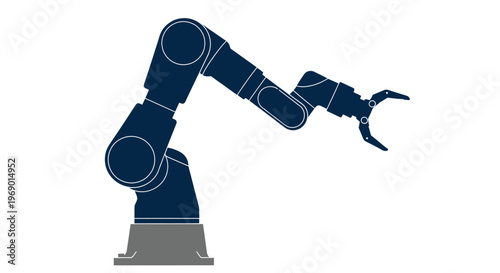 Industrial robotic arm machine technology.