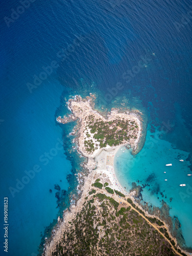 Stunning turquoise water at Punta Molentis