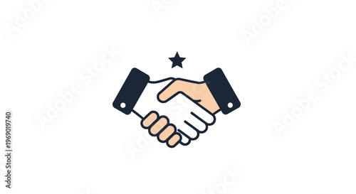 Handshake Business Partnership Agreement.
