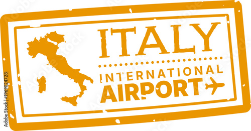 Italy Airport Stamp Badge
