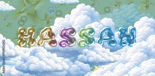Tableau sur toile hassan name