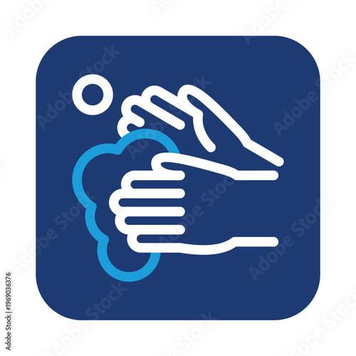 Hands Wash Liquid Soap colored icon vector design good for web or mobile app