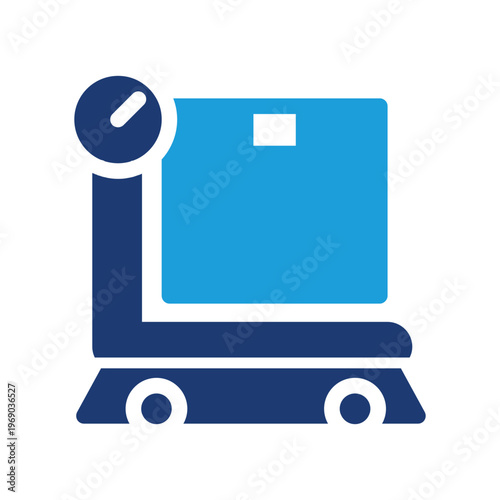 Box, package and scales colored icon vector design good for web or mobile app