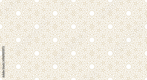 Seamless geometric pattern in authentic arabian style.