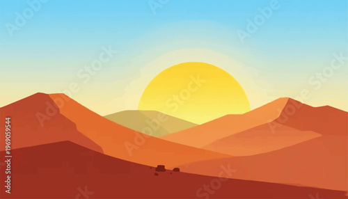 Inti Raymi Sun Behind Hills — Incan Sun Festival 