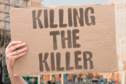 Schilderij op canvas "Killing The Killer" Does executing a murderer make the state morally equivalent to the criminal? EXECUTING