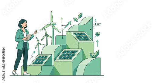 Renewable Energy Infrastructure Scene