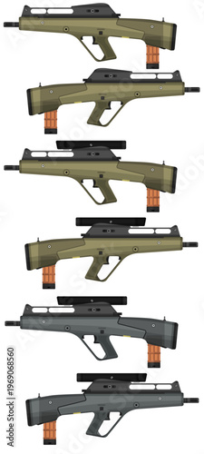 Prototype 1980s American-German Assault Rifles