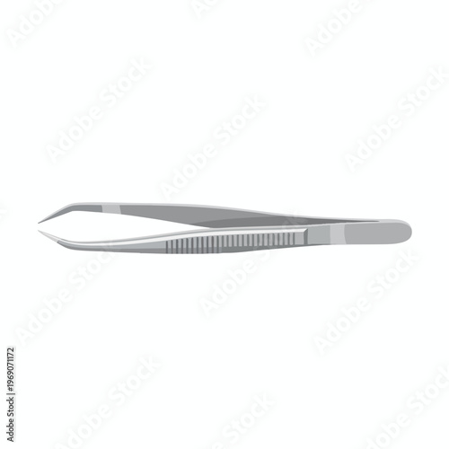 Precision forceps with textured grip and finely pointed tips, suitable for intricate tasks