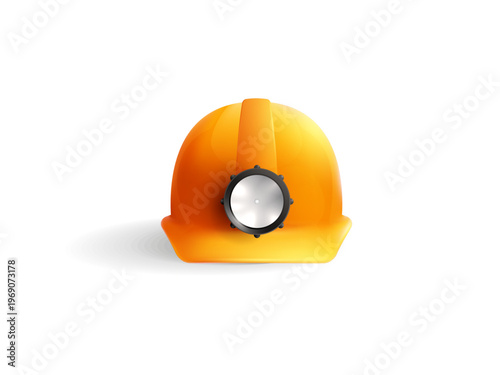 Yellow construction safety hard hat engineer helmet isolated protective equipment industrial workwear safety gear for building site workers and engineering projects