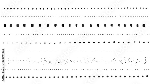Rows of Black Doodle Dots