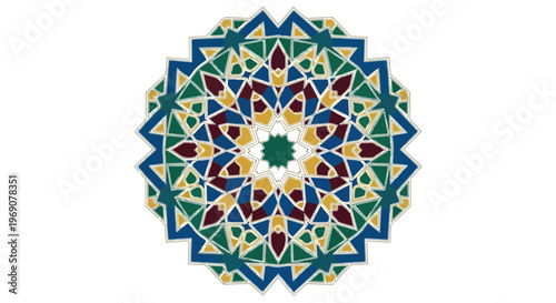 Intricate Mandala Design with Floral Patterns 1.