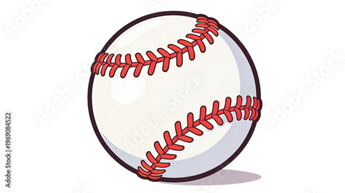 Cartoon Baseball Illustration