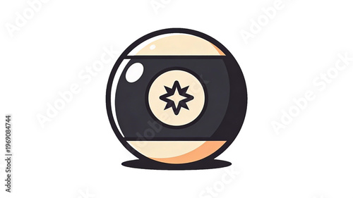 Stylized Billiard Ball Icon