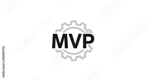MVP logo with gear design.