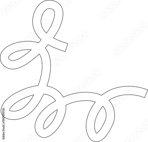 Spiral and swirl line. Element for design