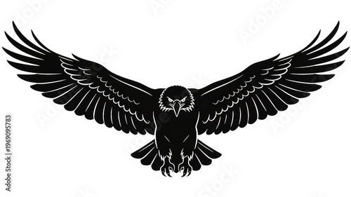 Spread Wings Eagle Silhouette